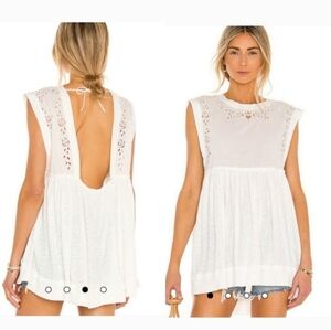 Free people Bella Babydoll Top in Ivorynew without tags